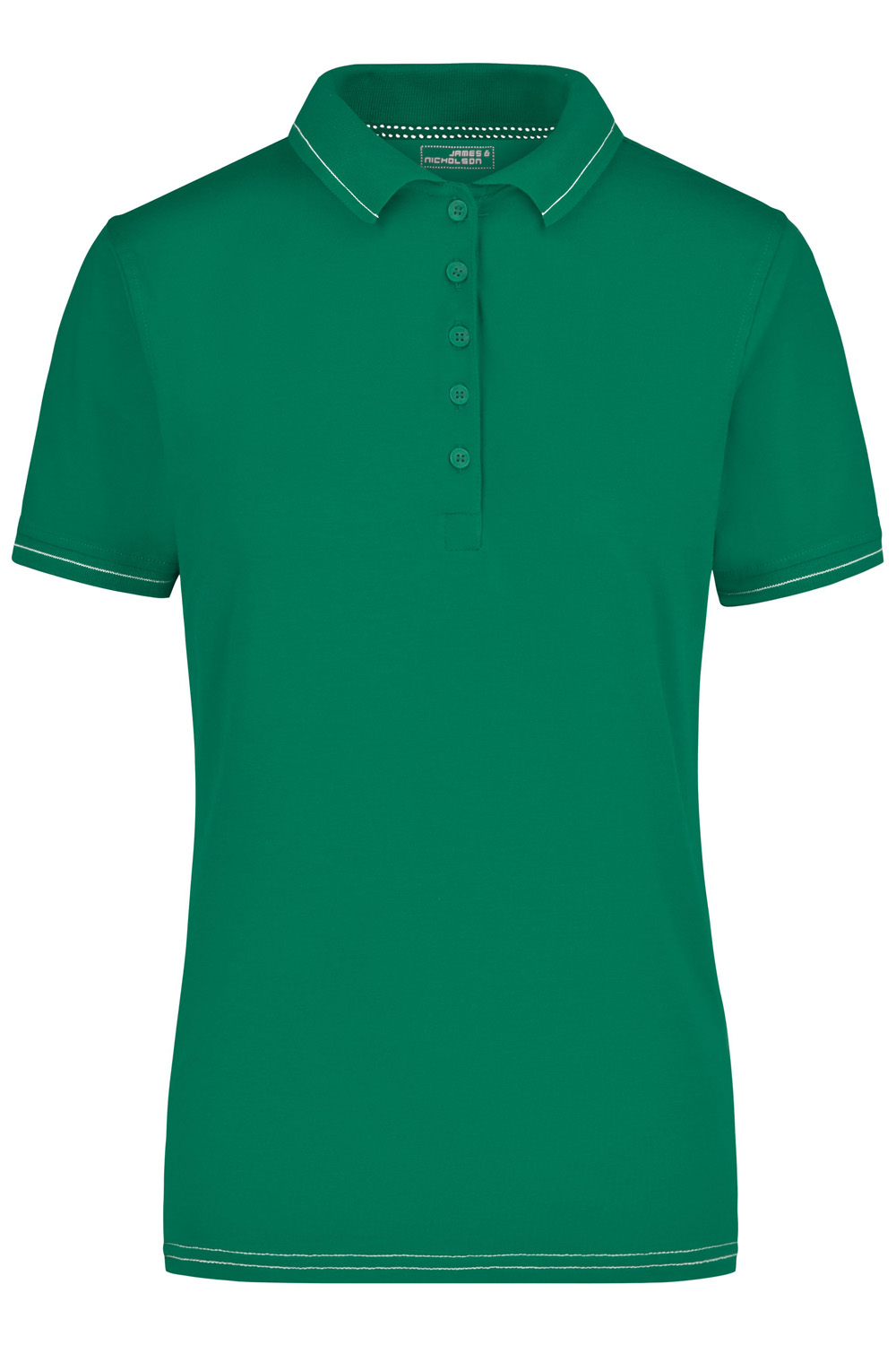 Damen Poloshirt kurzarm James&Nicholson Ladies Elastic Polo JN568