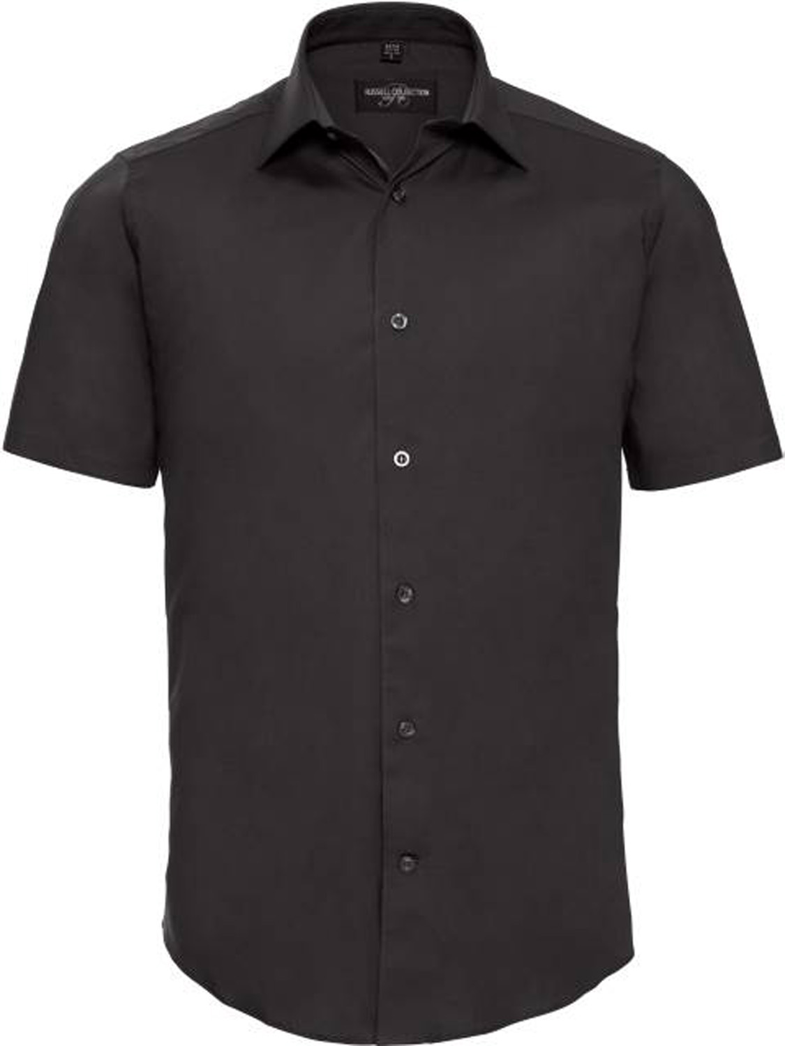 Herren Hemd kurzarm Russell Collection Fitted Stretch R-947M-0