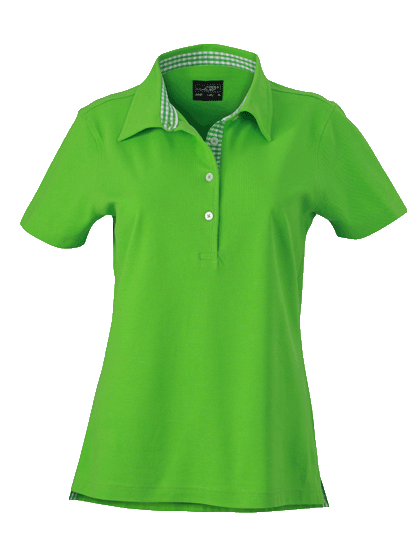 Damen Poloshirt kurzarm James&Nicholson Plain JN969