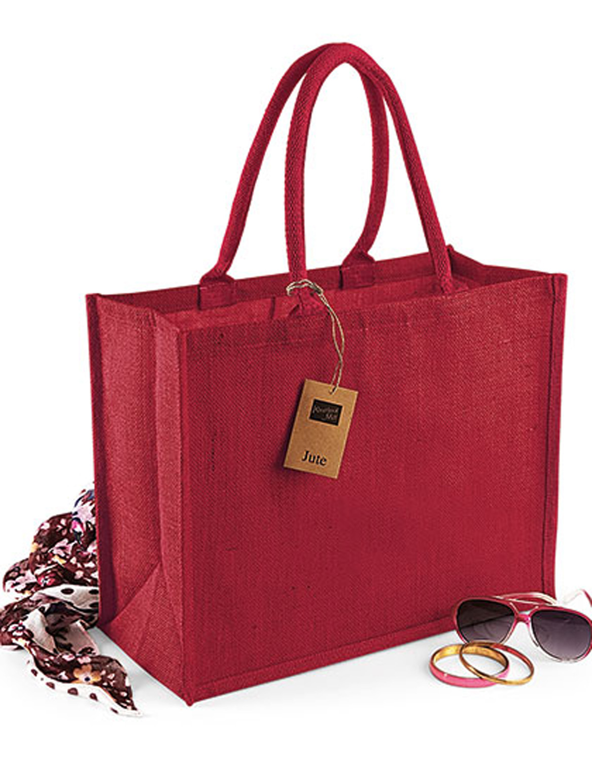 Tragtasche Westford Mill Jute Classic Shopper WM407