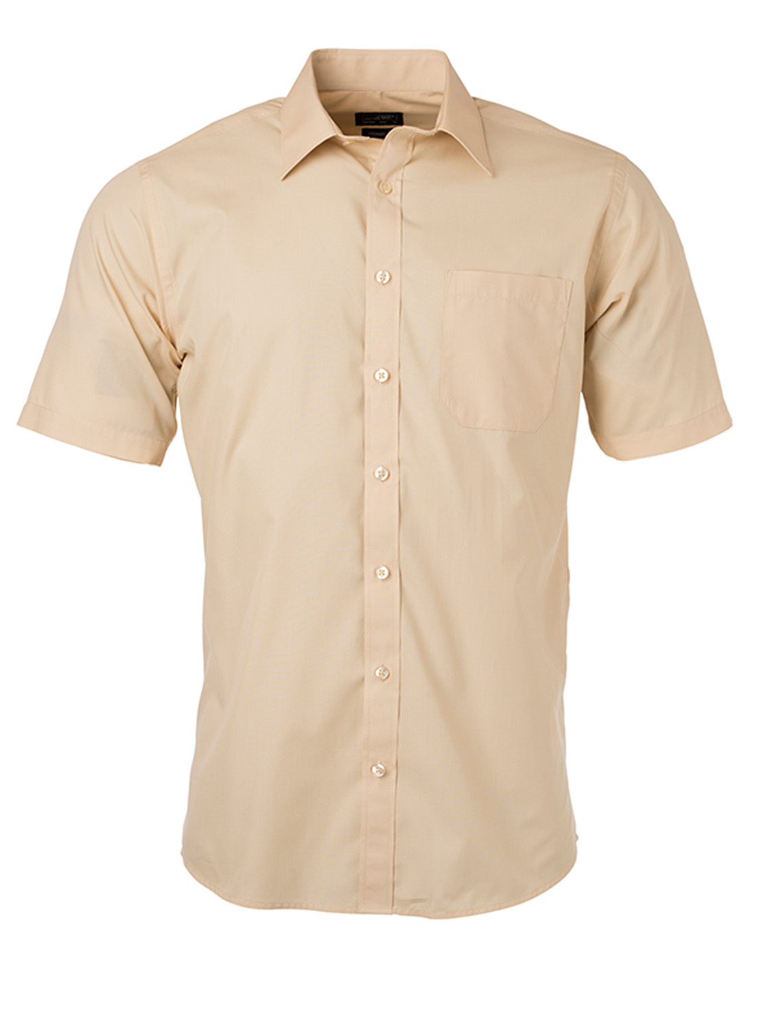 Herren Hemd kurzarm James&Nicholson Men's Shirt Shortsleeve Popeline JN680