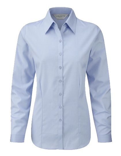 Damen Bluse langarm Russell Herringbone R-962F-0