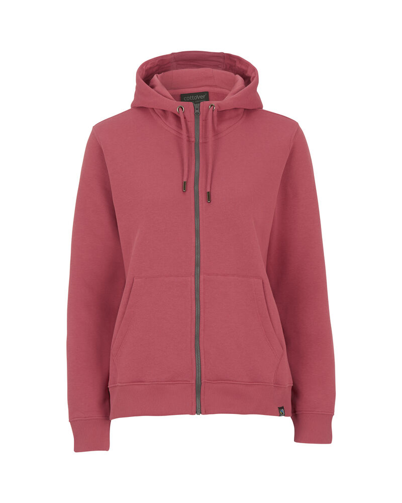 Damen Fullzip Hoodie Cottover Key 141209