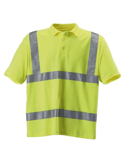 Herren Poloshirt kurzarm Korntex Hi-Viz EN ISO 20471 KX070