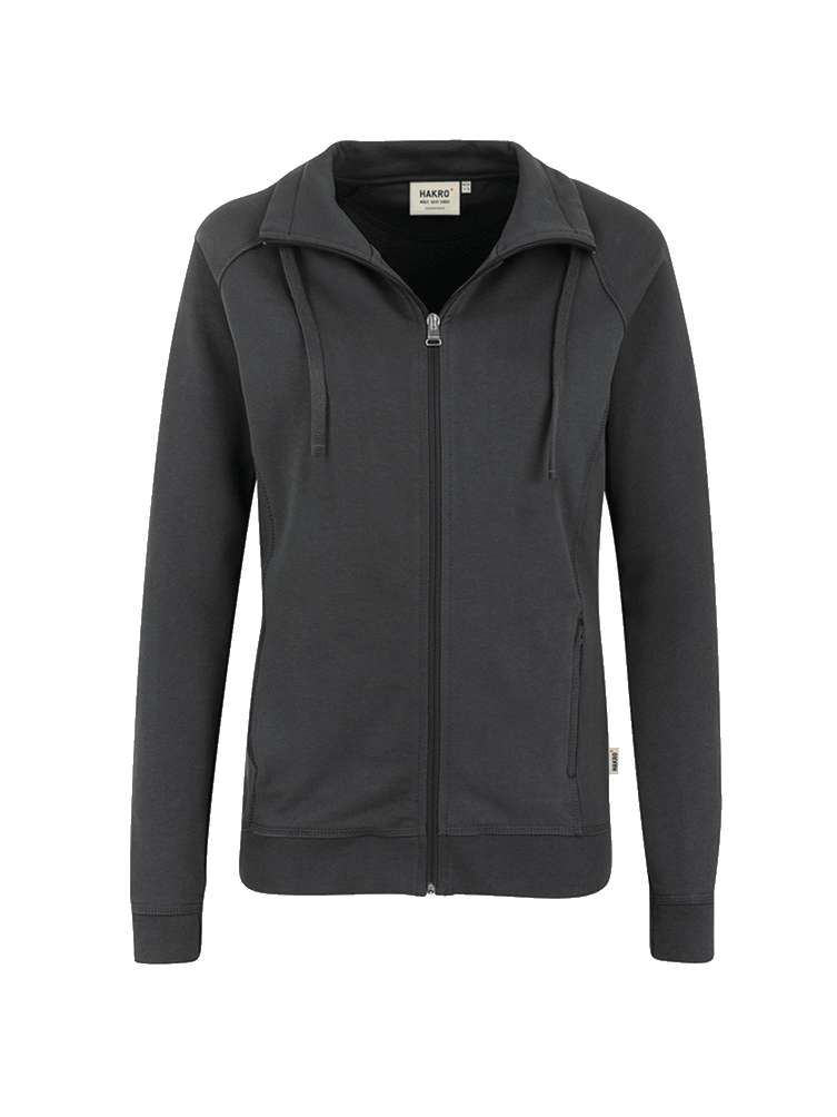 Damen Sweatjacke Hakro College 406 anthrazit 028_1