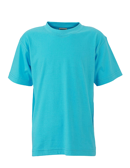 Kinder T-Shirt kurzarm James&Nicholson Basic-T JN 019 Pacific_1
