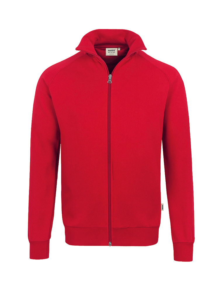 Herren Sweatjacke Hakro College 606 rot 002_1